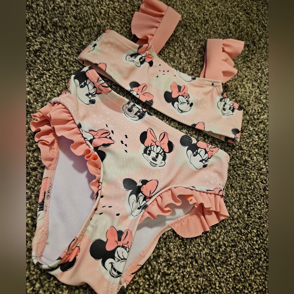 Minnie Mouse 2 Piece Swimsuit - Picture 2 of 4